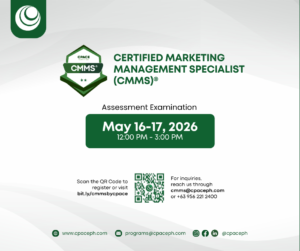Certified Marketing Management Specialist (CMMS)® - CPACE Philippines